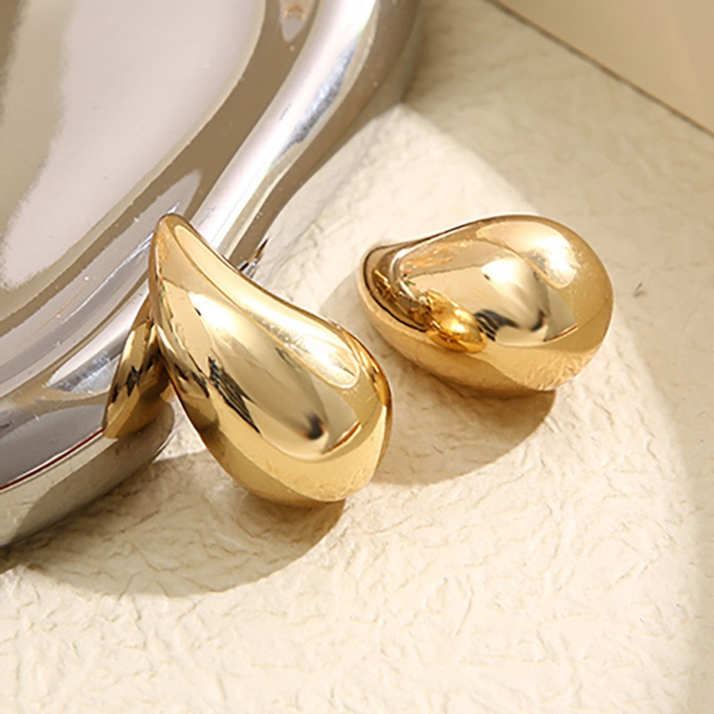 Women's Oversized Water Drop Gold-plated Teardrop Fashion Rings