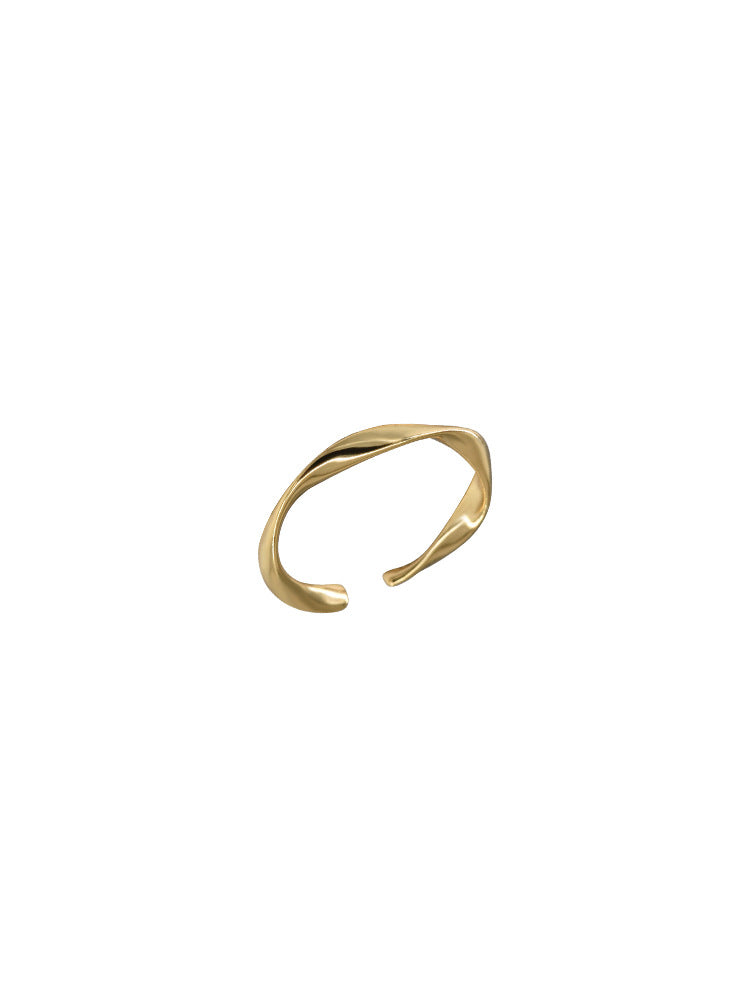 Fine Circle Female Couple Simple Index Rings