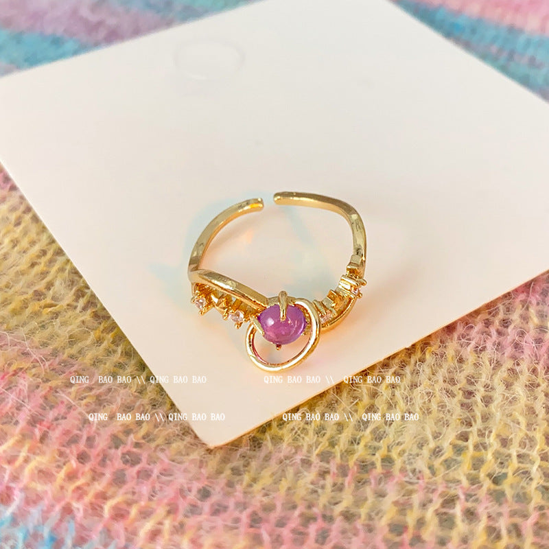 Niche Design Female Temperament Wild Personality Rings