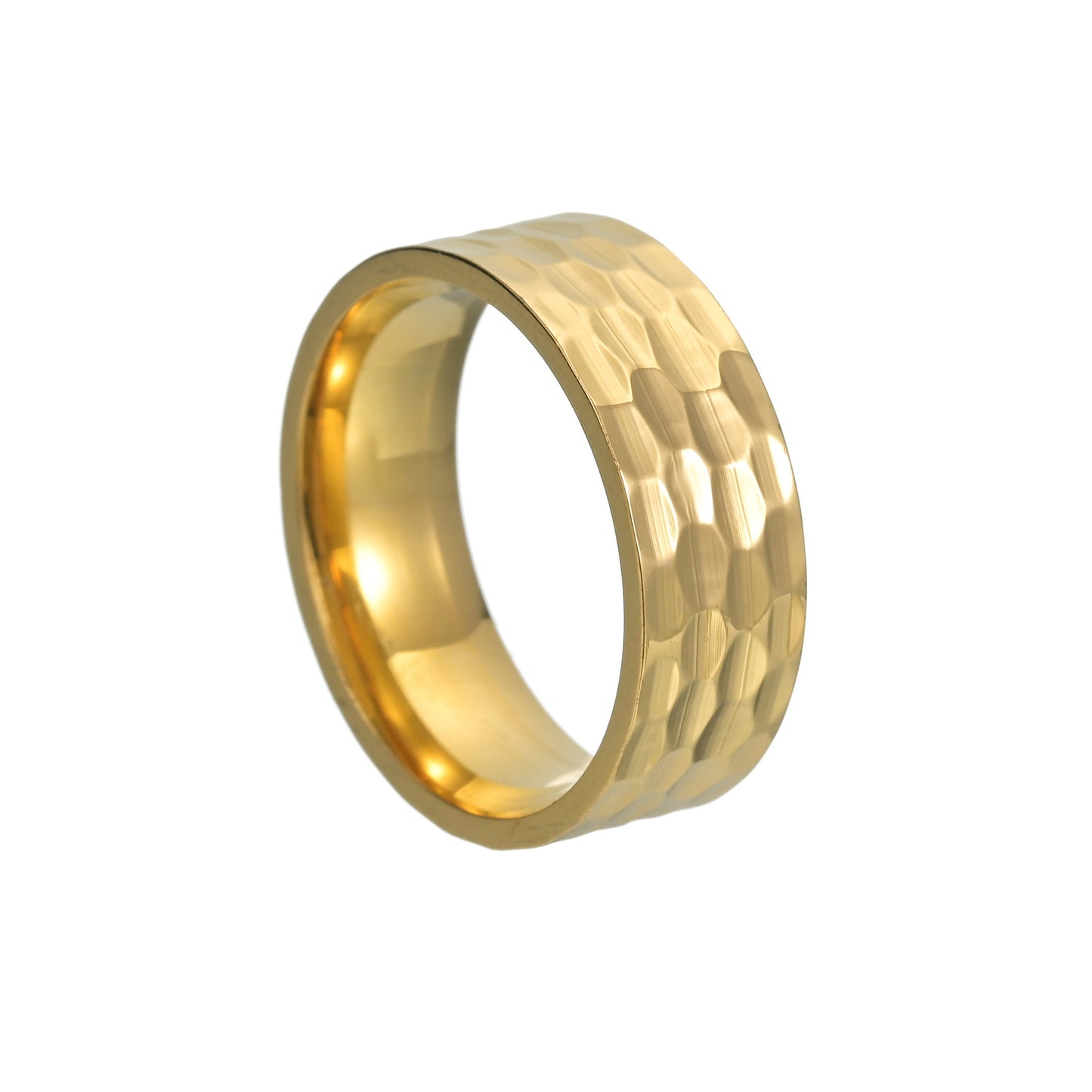 Men's Vacuum Electroplating Trendy Titanium Steel Batch Rings