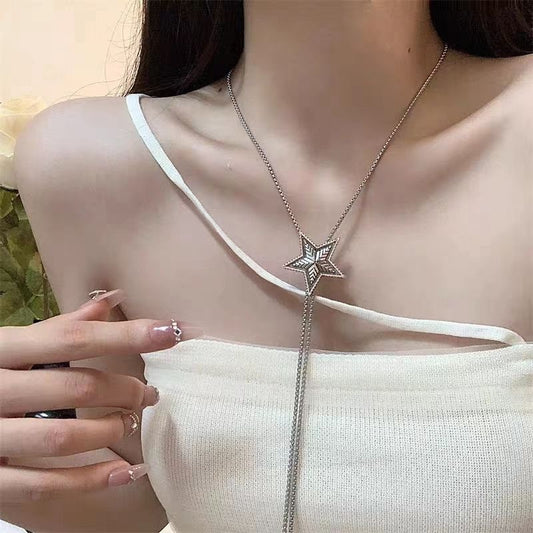 Women's Pentagram Stainless Steel For Light Luxury Necklaces