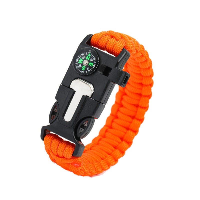 Outdoor Survival Mountaineering Parachute Cord Whistle Bracelets