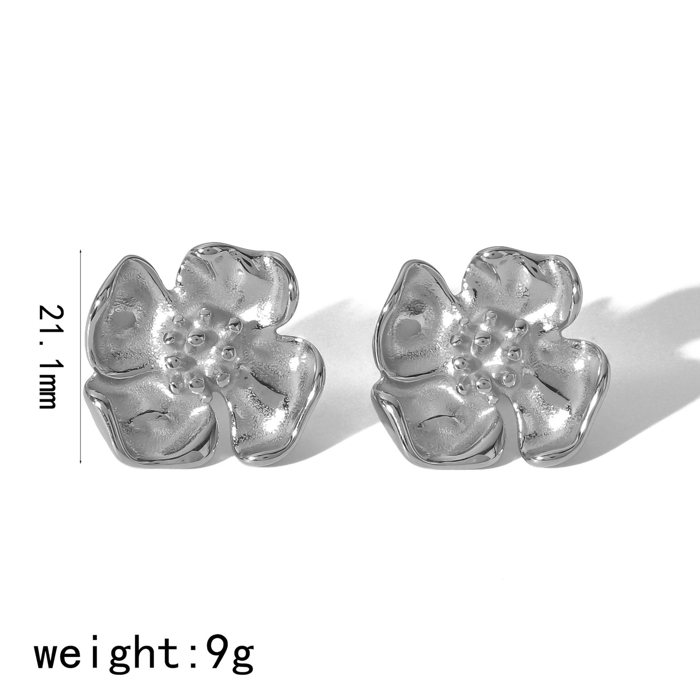 Flower Niche High-grade Butterfly Stainless Steel Earrings