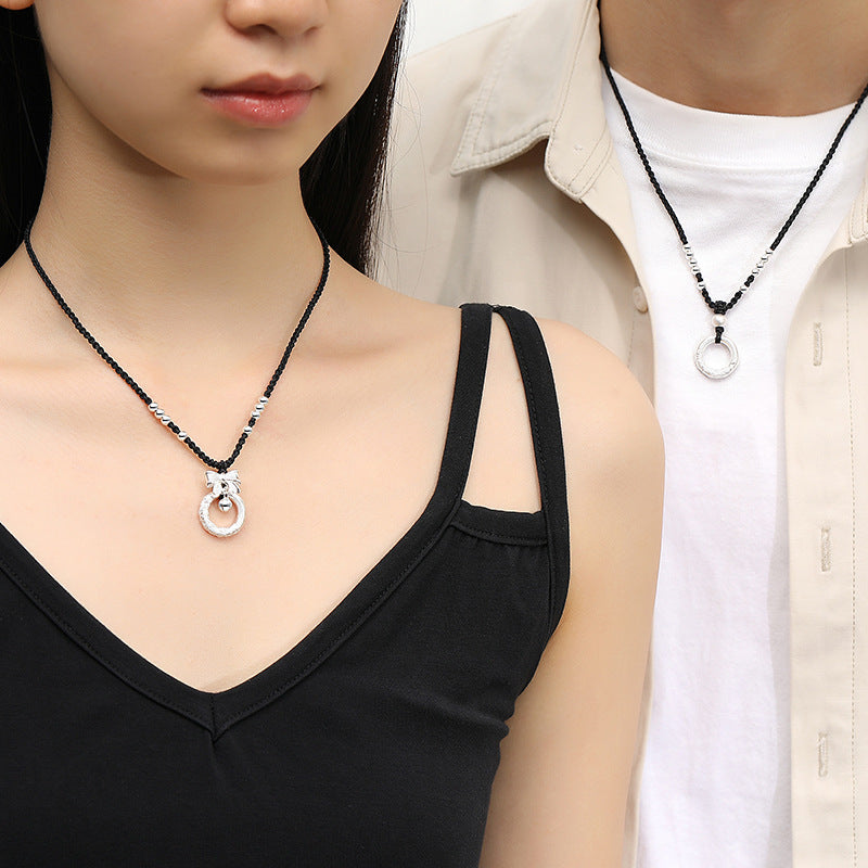 Affordable Luxury Niche Personality Woven Black Necklaces