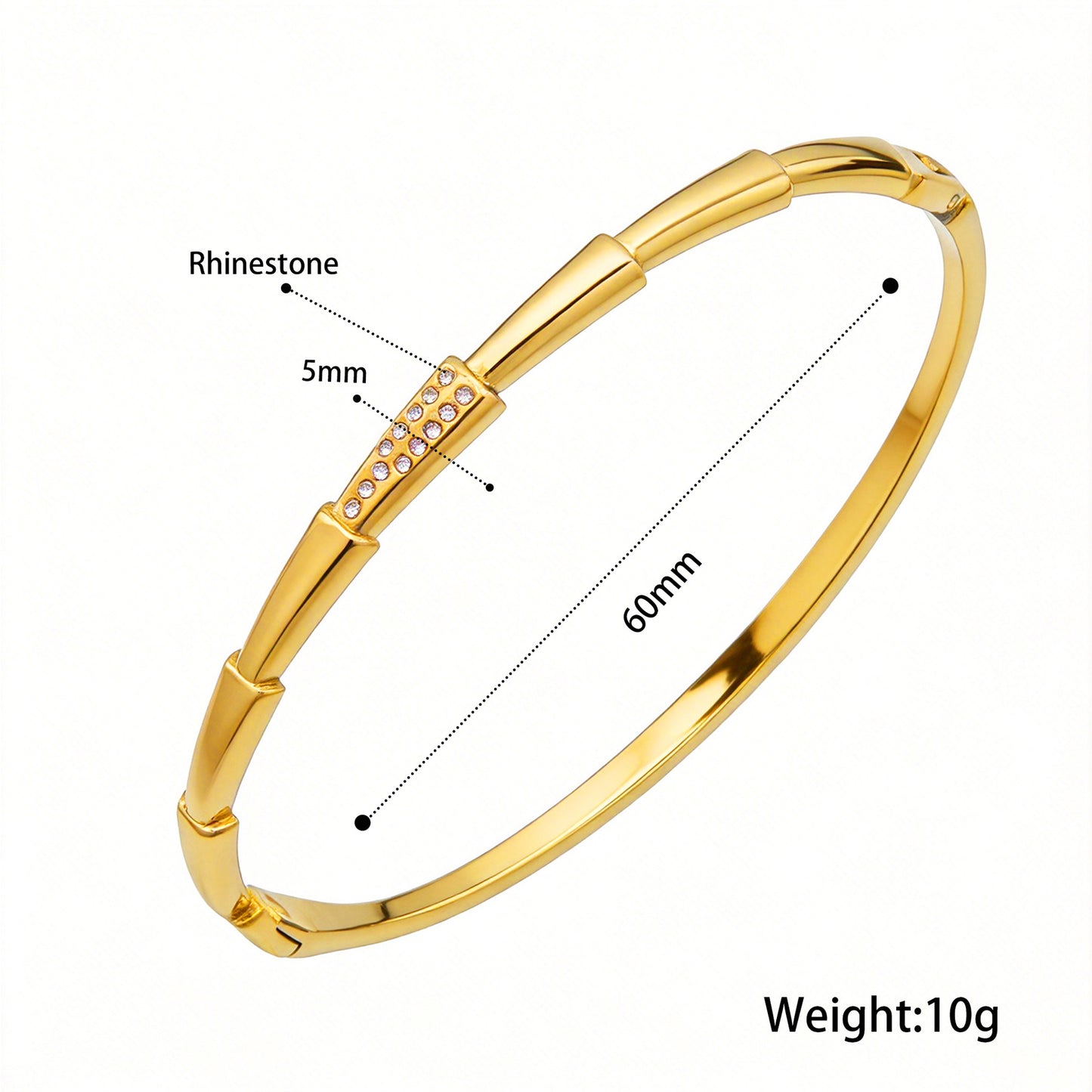 Open Stainless Steel Hydraulic Light Luxury High-grade Exaggerated Design Sense Bracelets