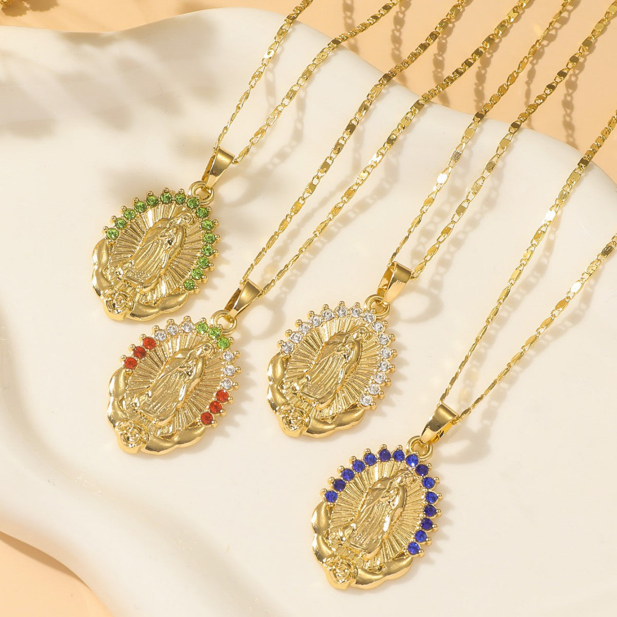 Women's Design High Sense Virgin Religious Female Necklace