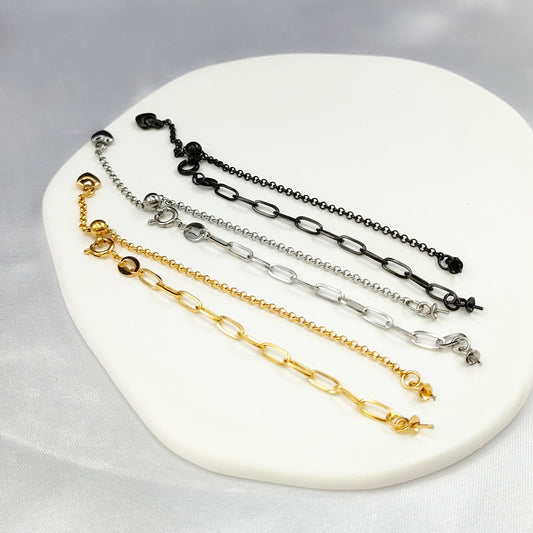 Ornament Titanium Steel Adjustable Vacuum Electroplating Necklaces