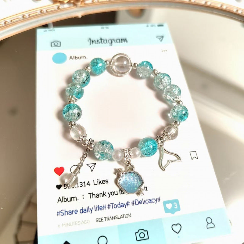 Moon Glazed Female Design Simple High Sense Versatile Bracelet