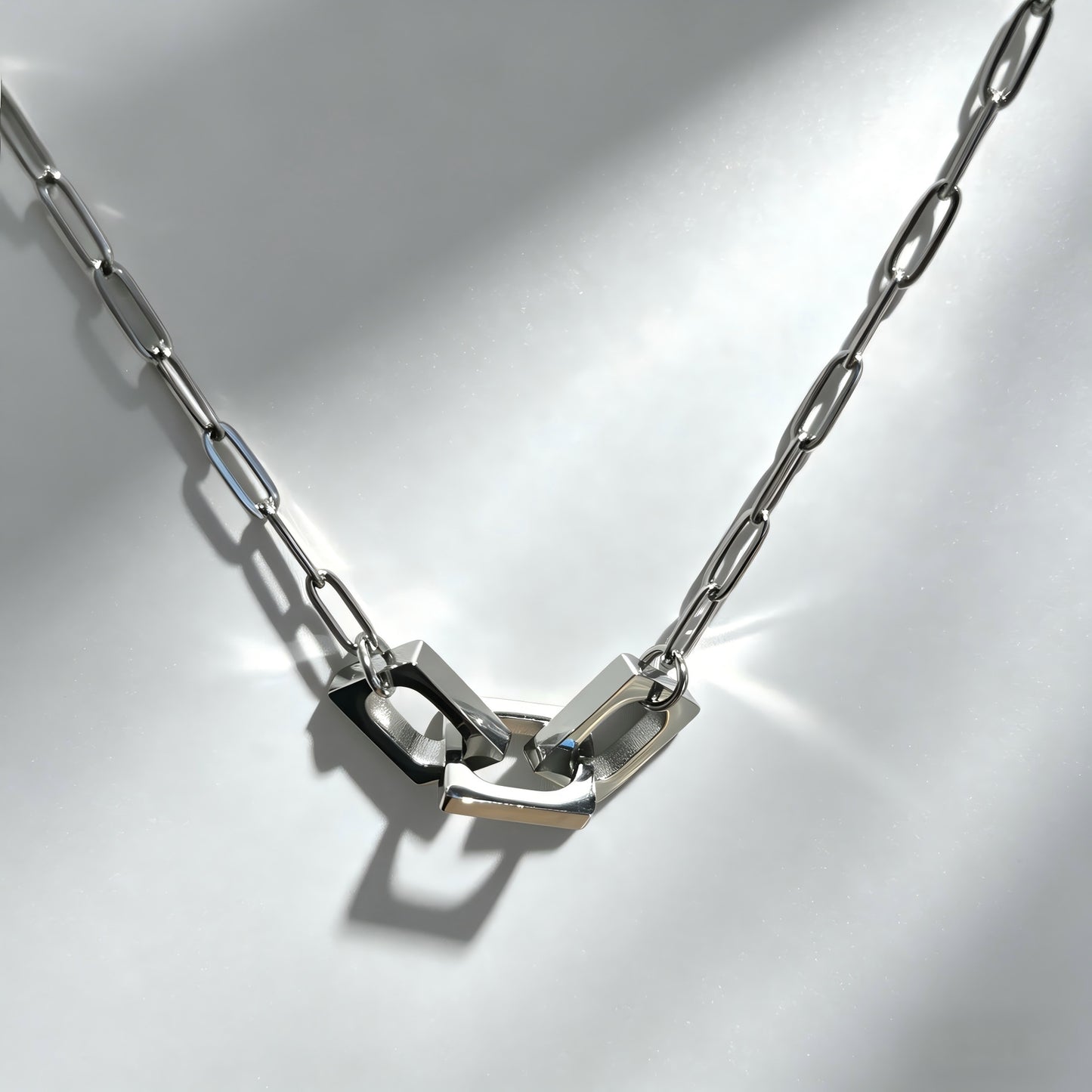 Women's & Men's Geometric Buckle Personality Fashion No Stainless Steel Light Pendant