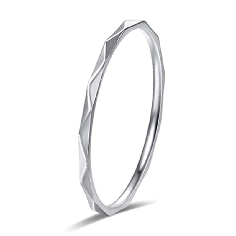 Women's Ornament Simple Knuckle Embossed Stacking Rings