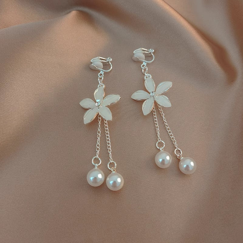 Women's Series Flower Vacation Style Niche High-grade Earrings