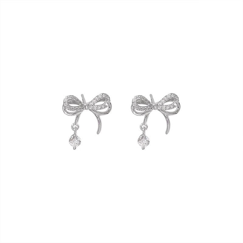 Zircon Suit Female Design Exquisite Versatile Earrings