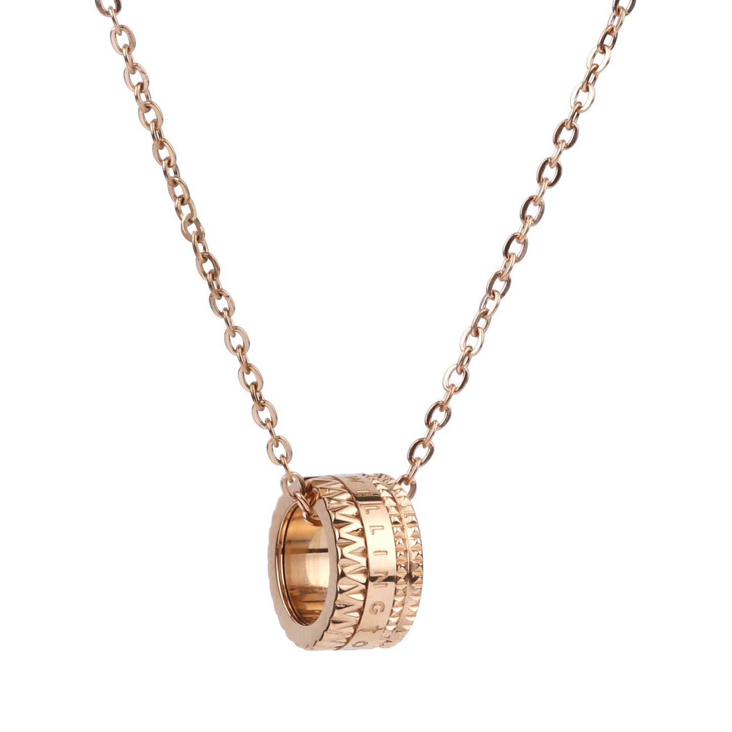 Micro Inlaid Zircon Titanium Steel No Fading Necklaces