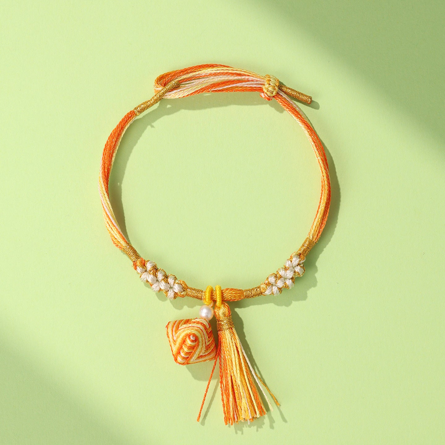 Boat Festival Colorful Rope Peach Blossom Knot Bracelet