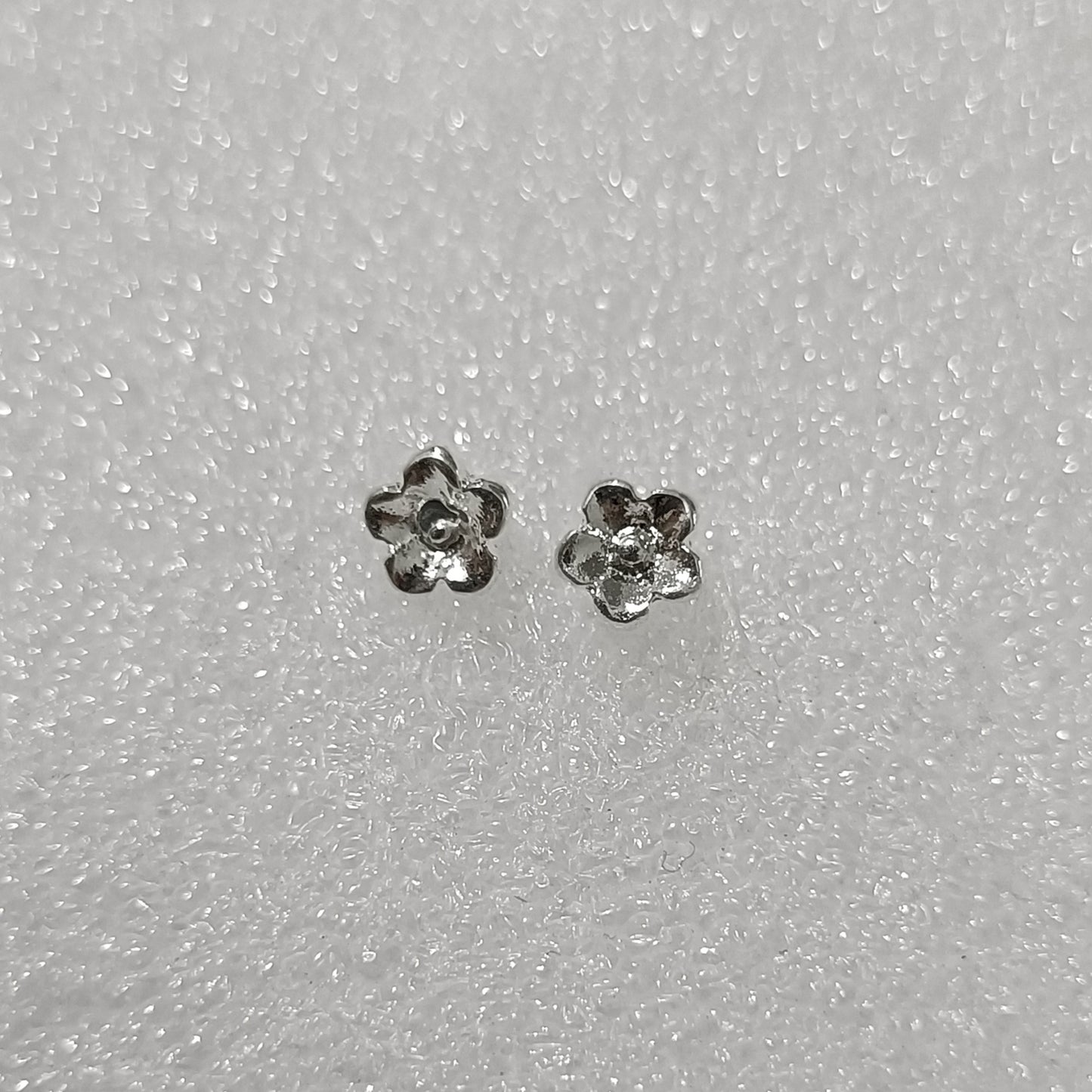 High-grade Bow Small Sier-plated Geometric Korean Earrings