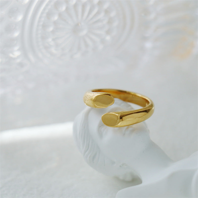 Women's Fashion Front Opening Vintage Niche Design Rings