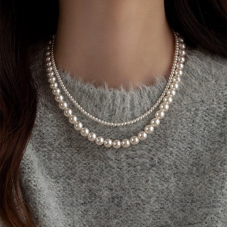 Women's Style Pearl Clavicle Chain Light Luxury Necklaces