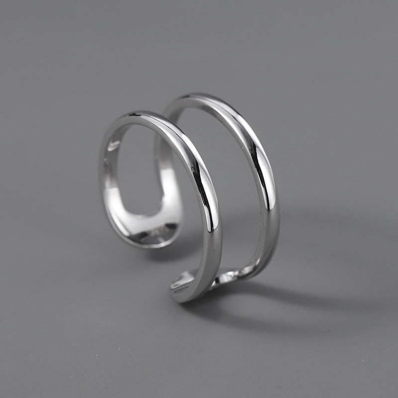 Men's Light Luxury Minority Design Titanium Steel Suit Rings