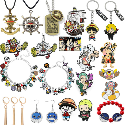 Cartoon One Piece Anime Super Burning Necklaces