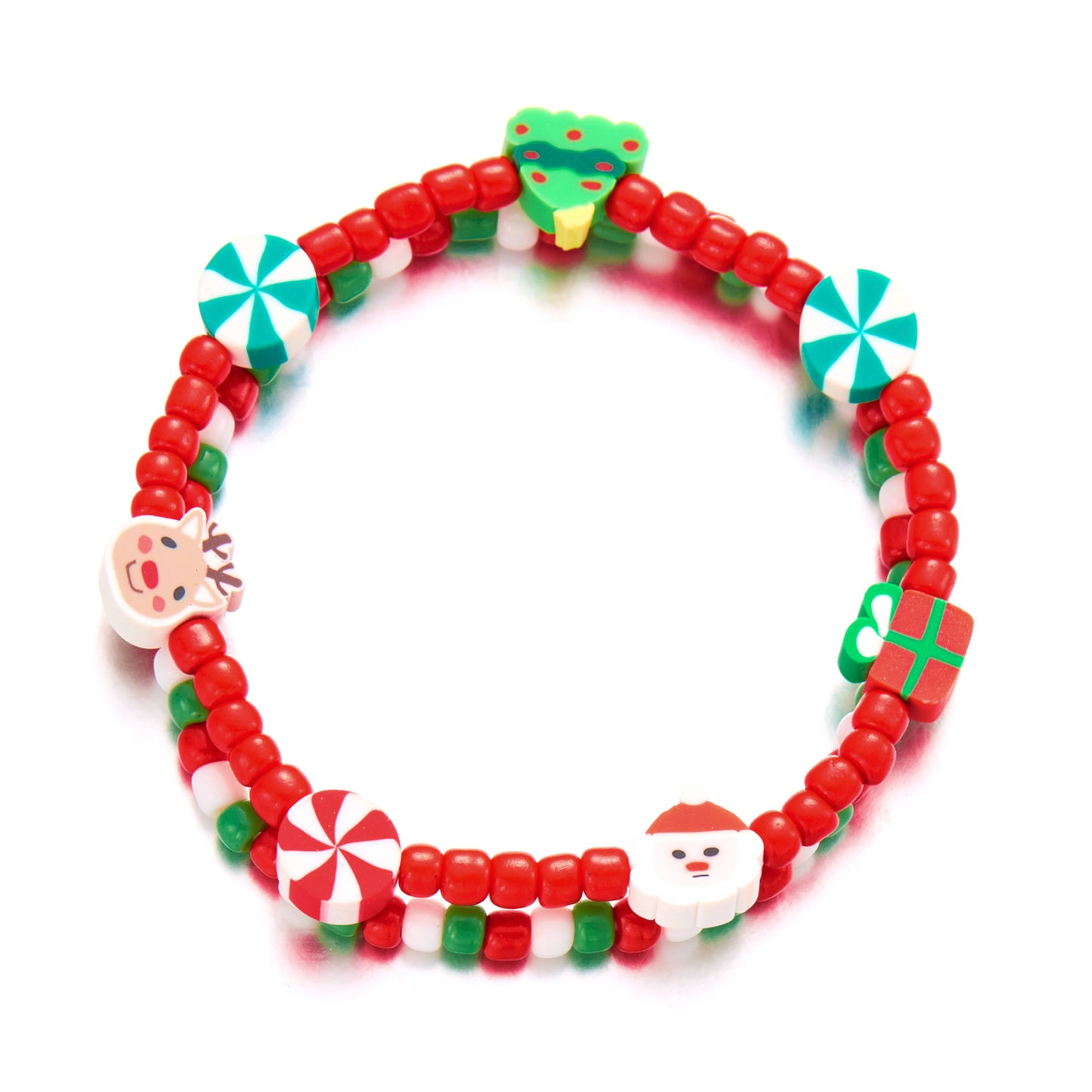 Christmas Ornaments Fashion Bead Polymer Clay Bracelets