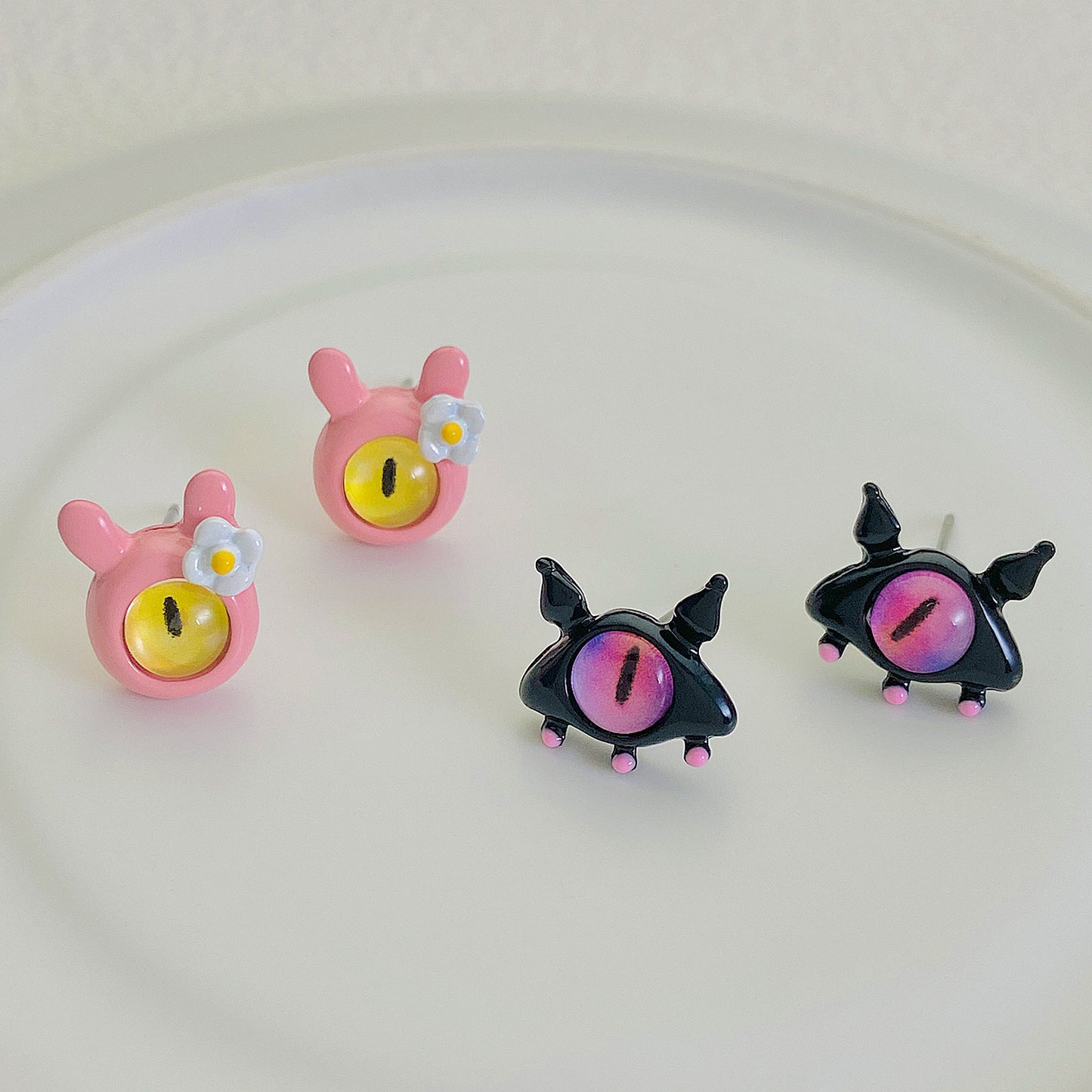 Monster Cat Eye Female Cartoon Cute Earrings