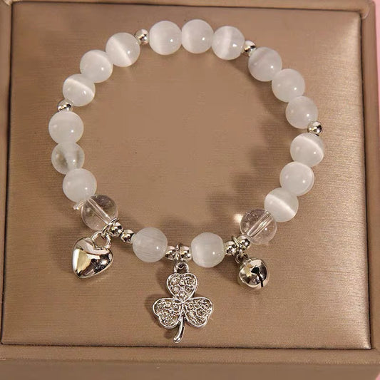 Female White Gray Moonlight Elegant Stars Sweet Design Bracelet