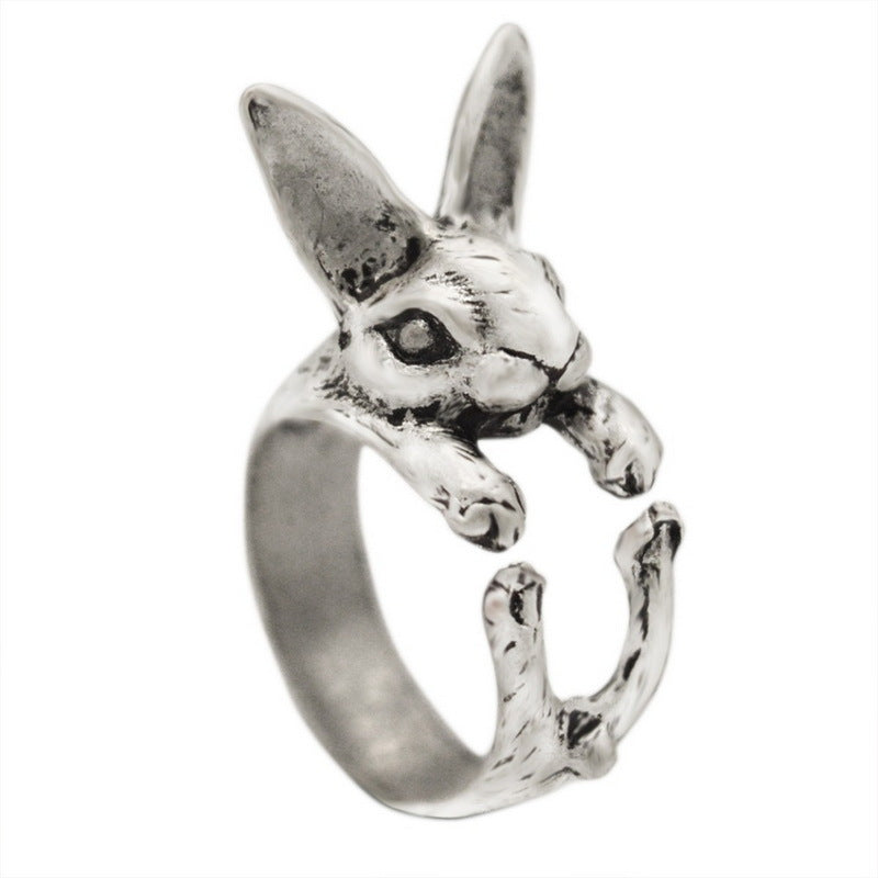 Bunny Open Niche Design Life Rabbit Rings