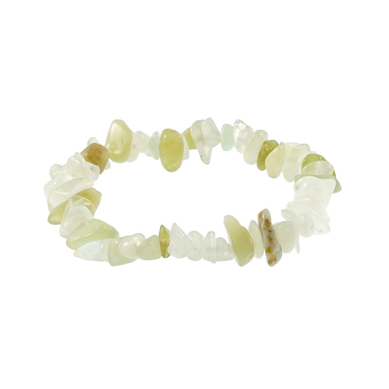 Gravel Stone Stretch Colorful Green Pine Bracelets