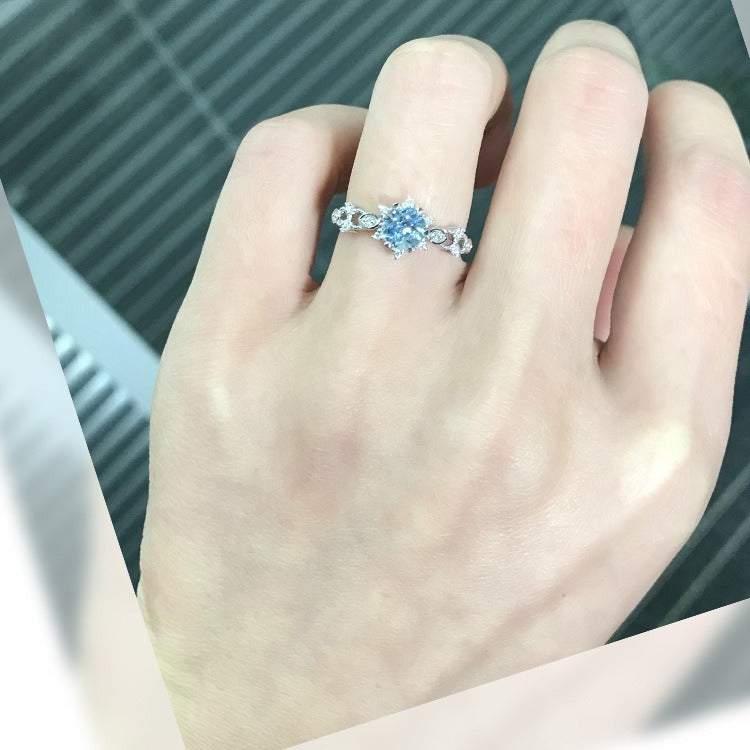 Women's Santa Maria Perfect Circle Aquamarine Light Ring