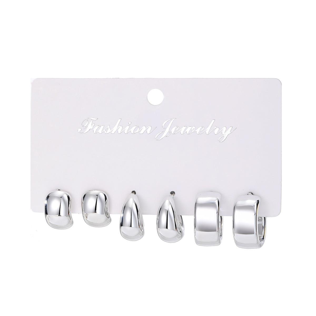 Creative Fashion Flattering Electroplated Shaped Twist Earrings