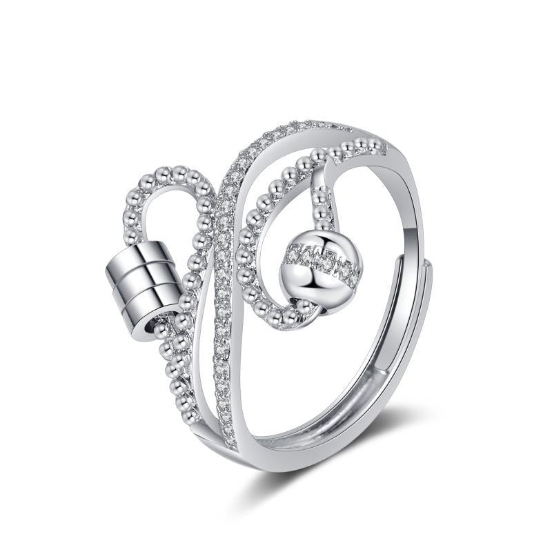 Anxiety Temperament Smart Female Light Luxury Rings