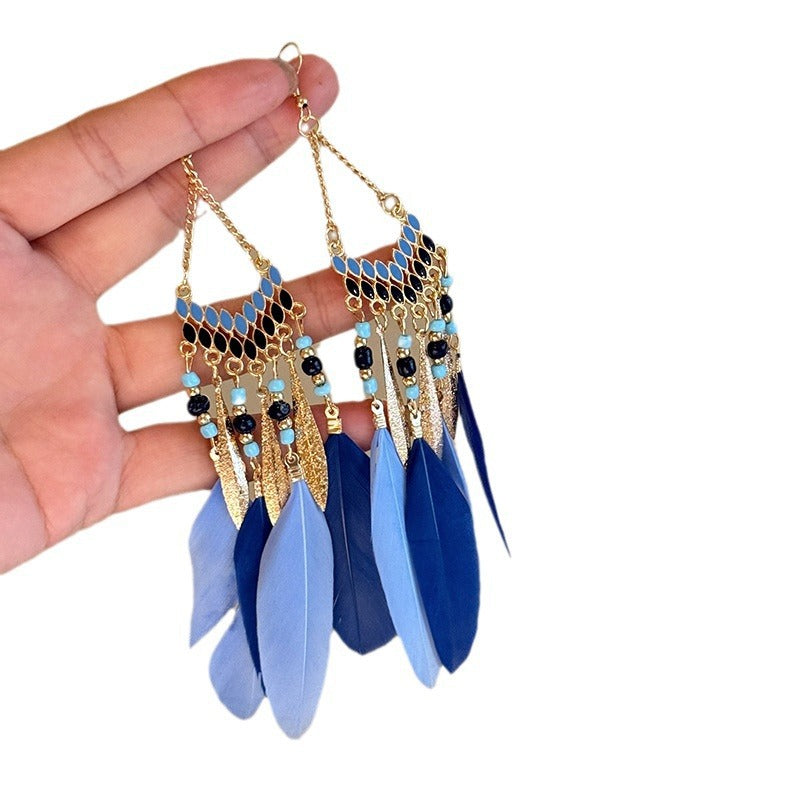 Tassel Niche Ethnic Style Ear Hook Temperament Earrings