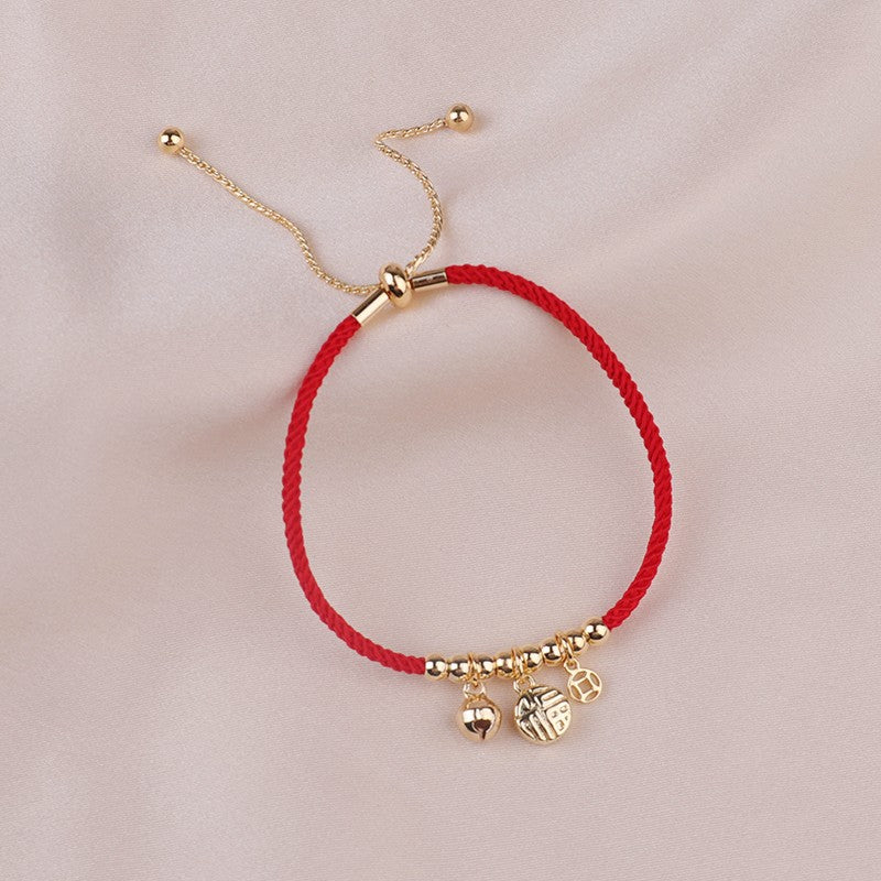 Dragon Life Red Rope Female Hand Bracelets