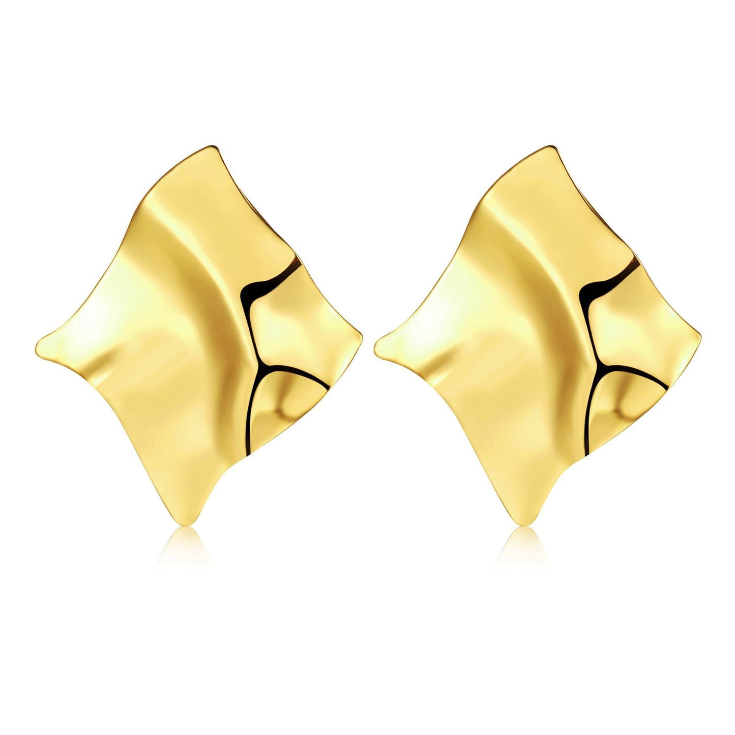 Women's Oversized Water Drop Gold-plated Teardrop Fashion Rings