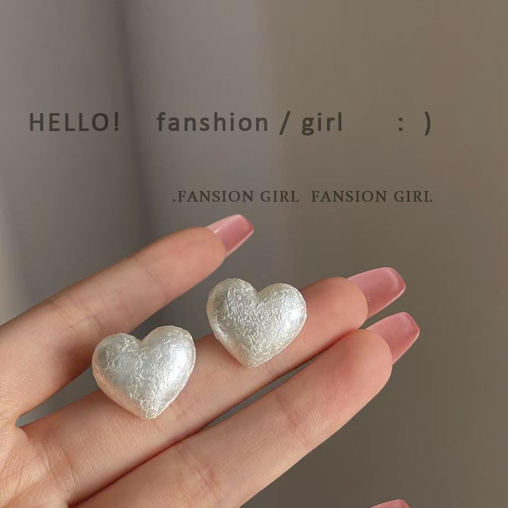 White Square Stylish Simple Versatile Temperament Earrings