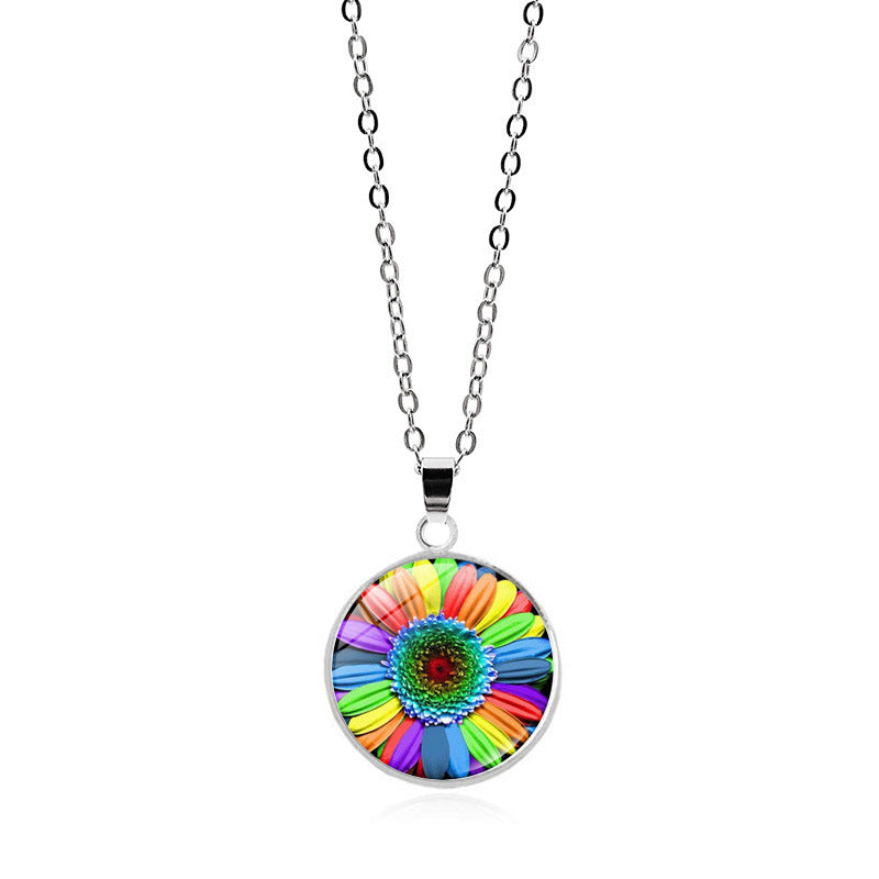 Rainbow Striped Love Female Versatile Gay Necklaces