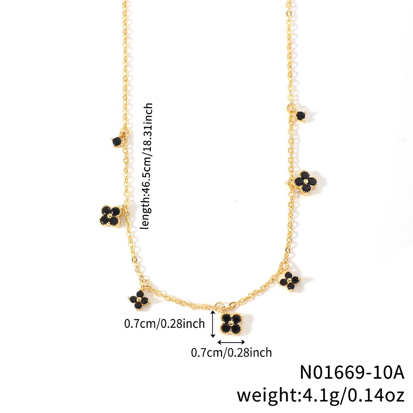 Flower-shaped Clavicle Chain Fashion Inlaid Zirconium Design Birthday Pendant