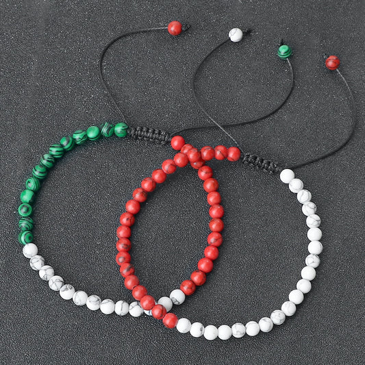 Red Green White Black Christmas Cute Bracelets