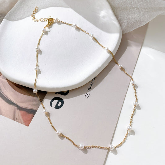 Fashion Short Pearl Creative Simple Temperament Necklaces