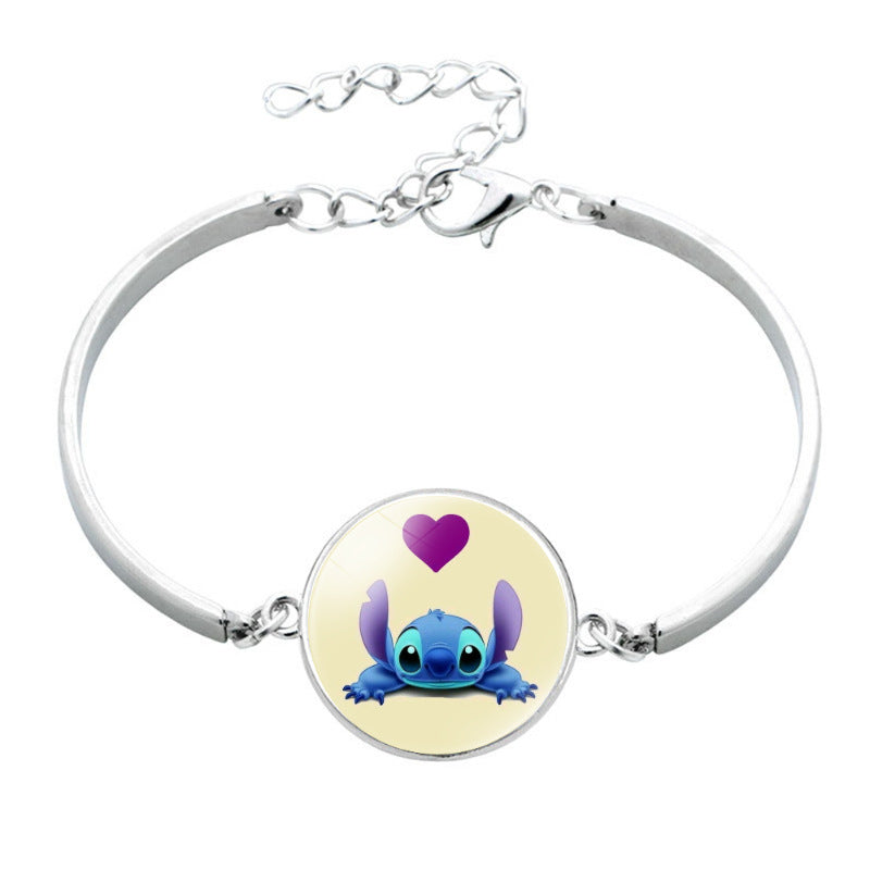 Star Stitch Cartoon Pattern Time Stone Bracelets