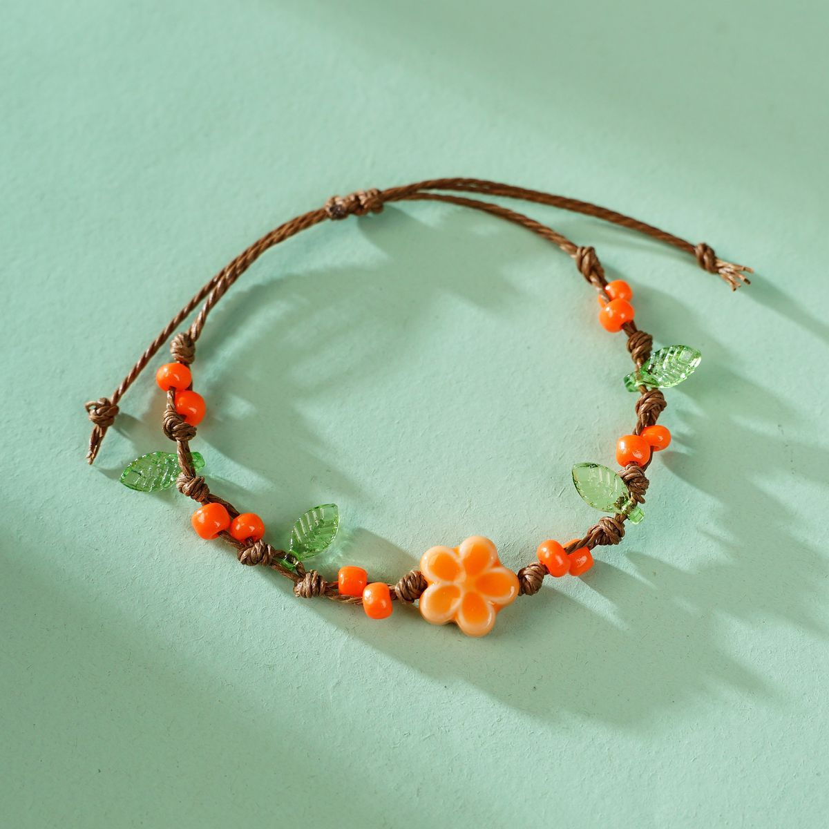 Braided Rope Clover Carrying Strap Artistic Scenic Bracelet
