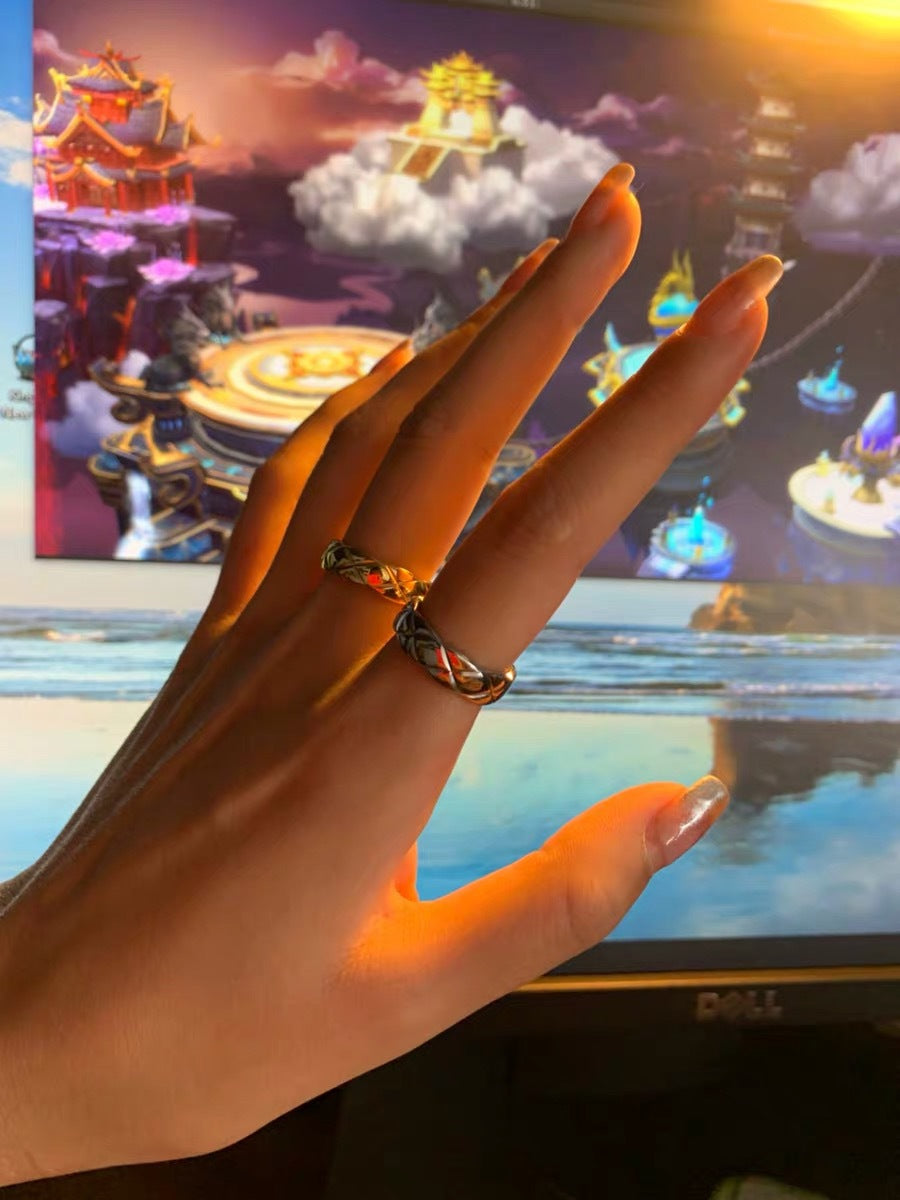 Diamond Simple Female Personality Temperamental Minority Sense Rings
