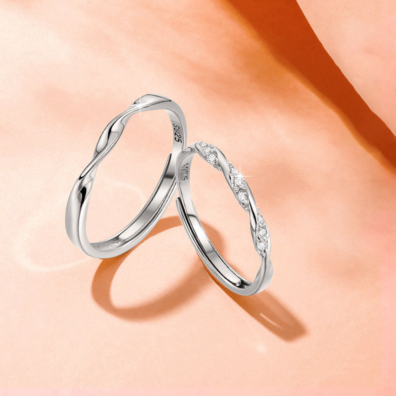 Women's & Men's Mobius Strip Couple Design Advanced Version Rings