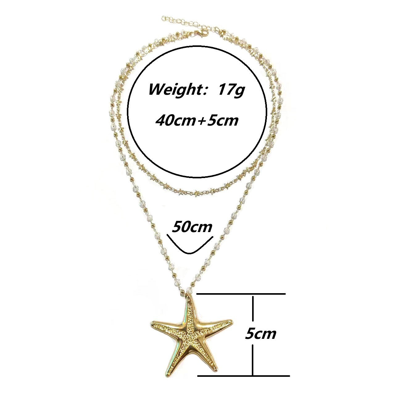 Women's Beaded Summer Long With Skirt Sweet Cool Hot Necklace