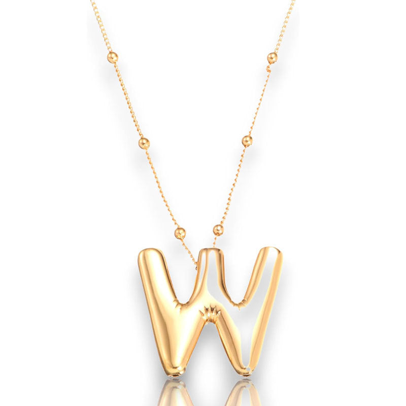 Glossy Letter Copper Popular Accessory Exquisite Necklaces