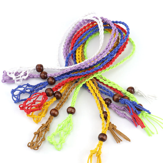 Adjustable Telescopic Net Pocket Hand-woven Without Necklaces