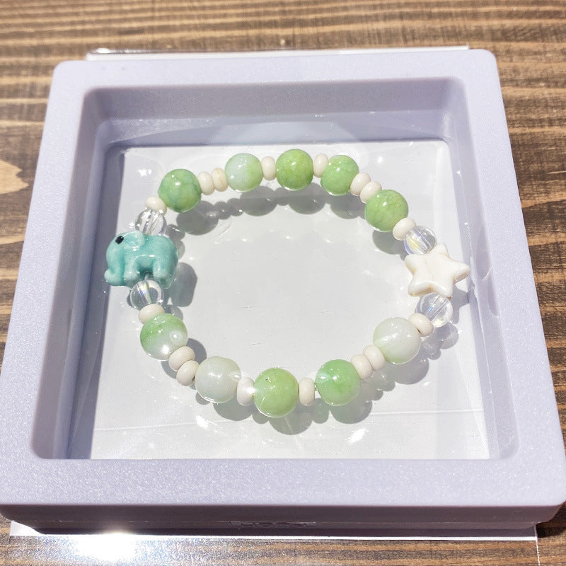 Children's Ceramic Niche High-grade Beaded Cute Small Bracelets