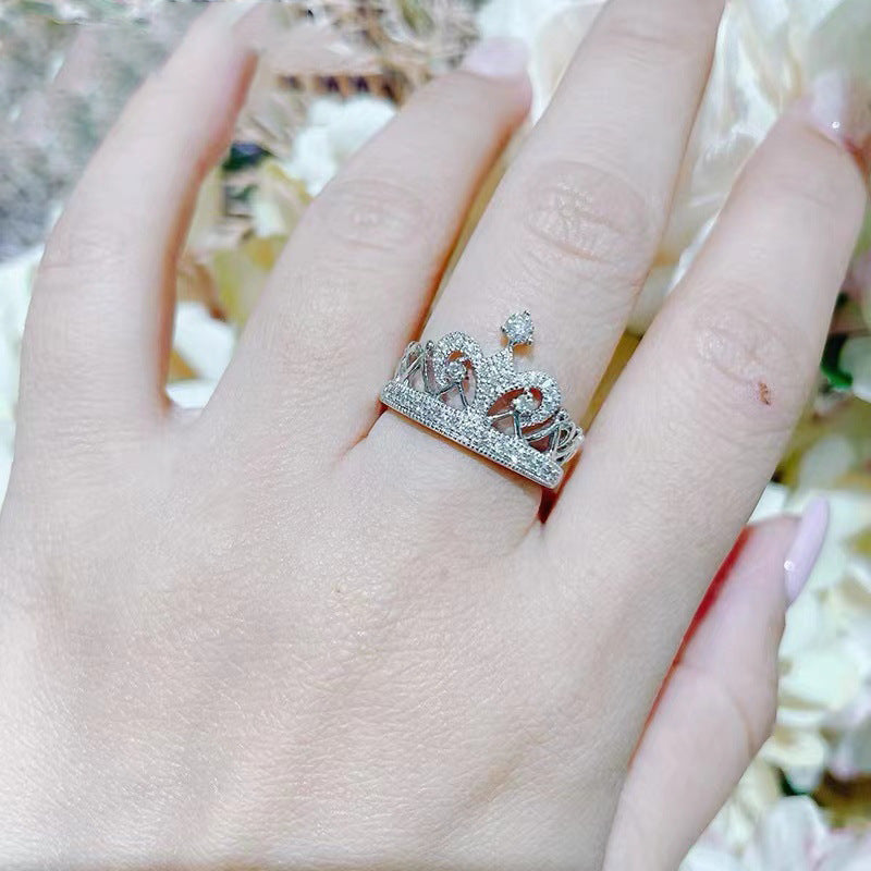 Niche High Sense Design Micro Inlaid Rings