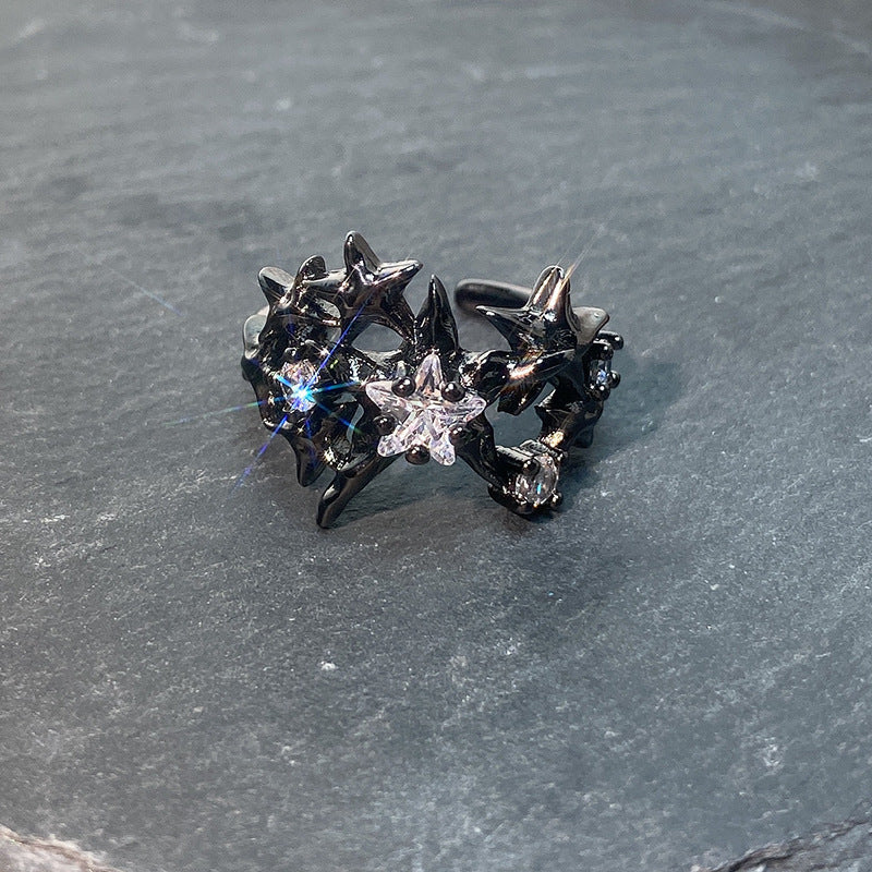Asterism High Sense Dark Style Female Trendy Rings