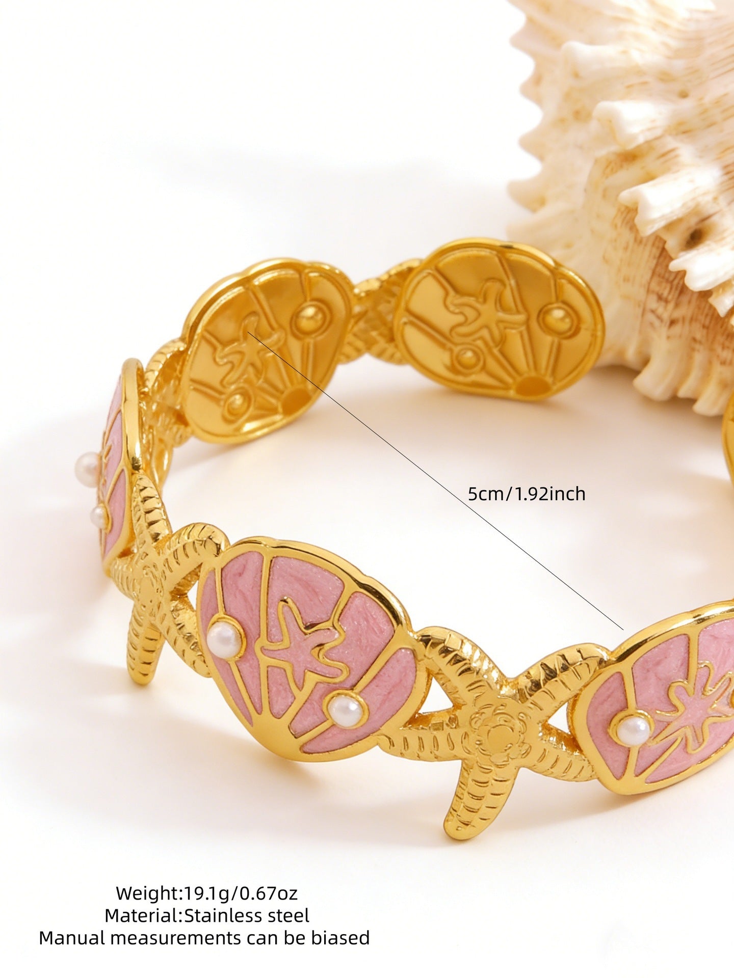 Steel Oil Dripping Cherry Special Interest Light Luxury Flowers Openings Bracelet